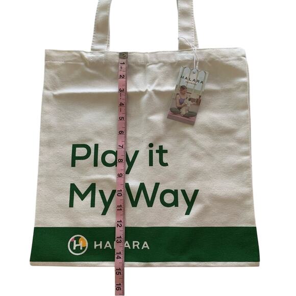 Halara Play It My Way Canvas Tote Bag OS - Picture 3 of 6